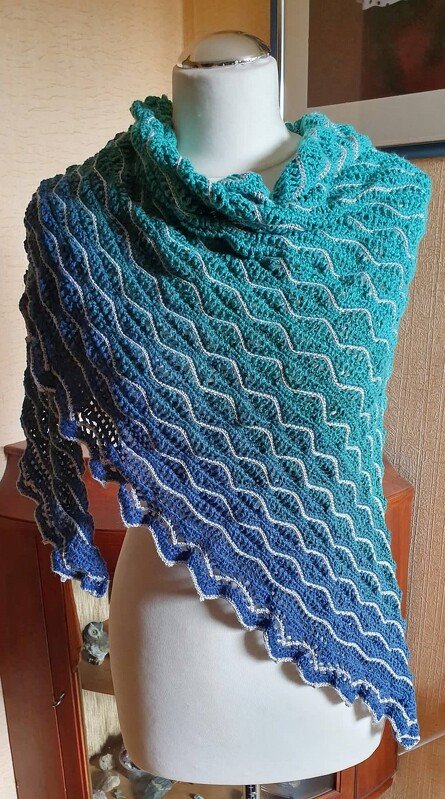 Tuch "Nalu" - einfaches Wellenmuster - Bild 4