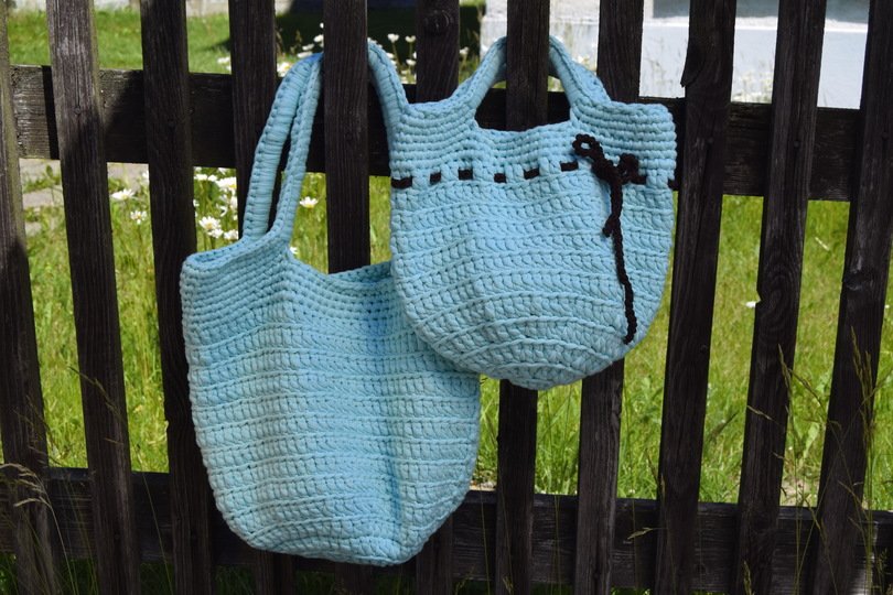 + ABBY + Häkelbeutel im Grobstricklook, Einkaufbeutel, Häkeltasche, Strandtasche, Tascheno waste