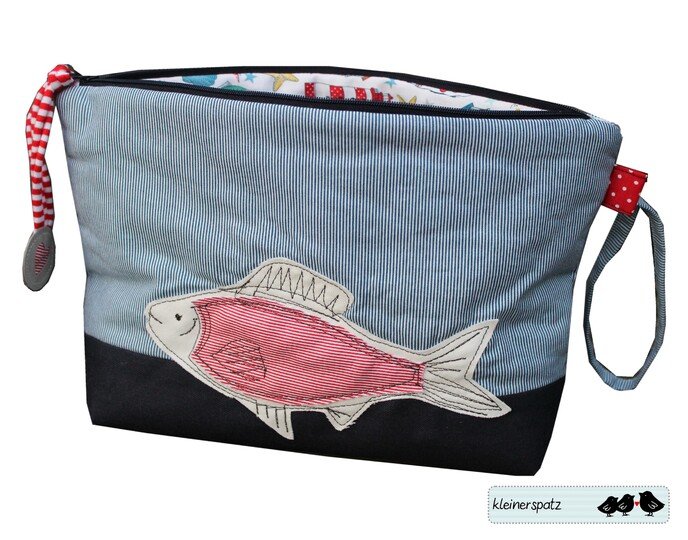 Nähanleitung und Schnittmuster: Strandtasche, Handtuch und Kosmetiktasche, Spiel für unterwegs