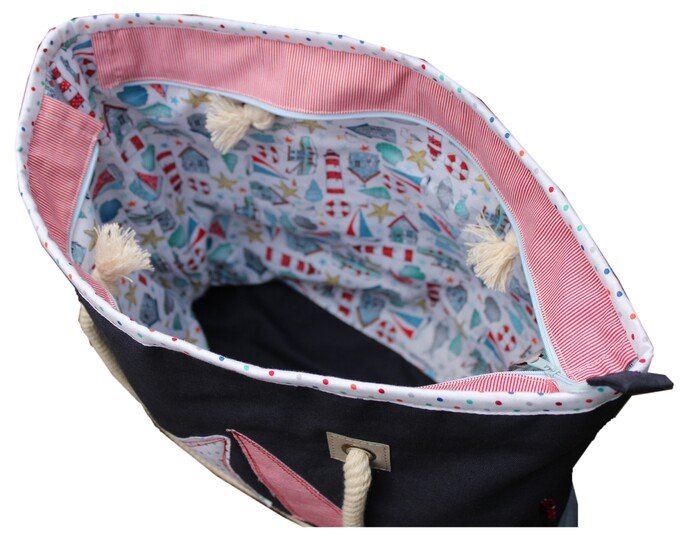 Nähanleitung und Schnittmuster: Strandtasche, Handtuch und Kosmetiktasche, Spiel für unterwegs