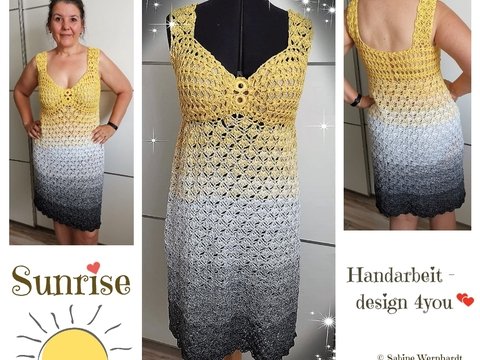 Häkelkleid "SUNRISE" - leicht an alle Größen anpassbar