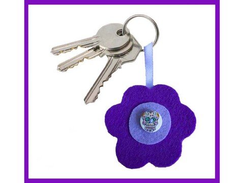 Craft Instructions: Flower Keychain