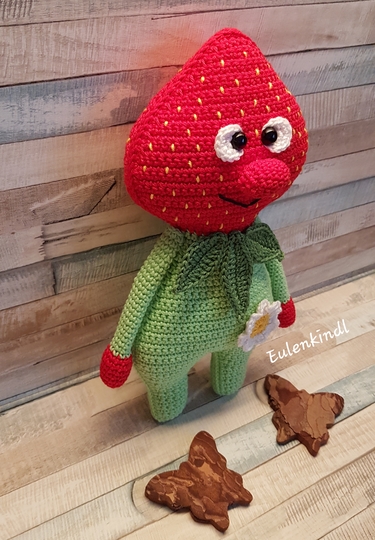 Häkelanleitung Erdbeerchen "Emil"