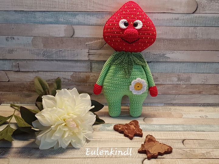 Häkelanleitung Erdbeerchen "Emil"