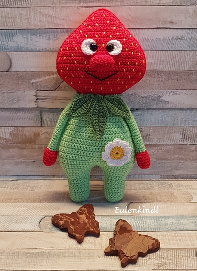 Häkelanleitung Erdbeerchen "Emil"