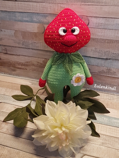 Häkelanleitung Erdbeerchen "Emil"