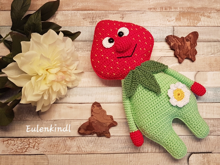 Häkelanleitung Erdbeerchen "Emil"