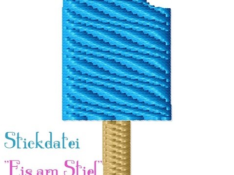 Stickdatei "Eis" mini 10x10 cm 4x4 inch Applikation
