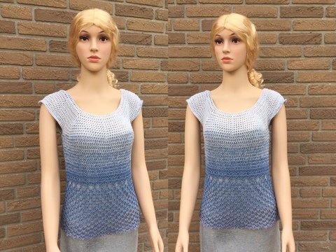 Häkelanleitung Tunika oder Kleid "Suvi" - alle Größen, alle Garne