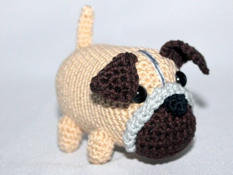 Mini Mops Vincent Häkelanleitung