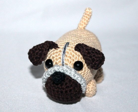 Milo the mini pug crochet pattern