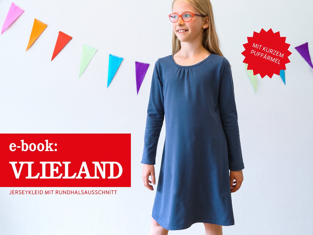 VLIELAND • Jerseykleid mit Rundhalsausschnitt,  e-book