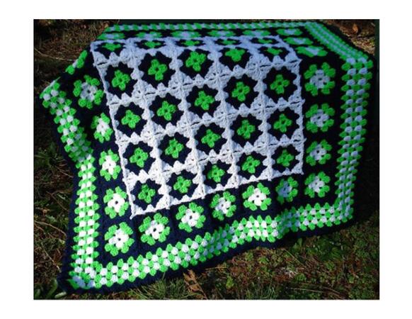 Granny Square Baby Blanket - PB-107 Pattern