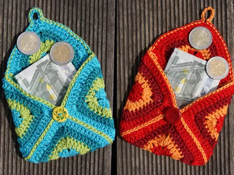 Geldbörse GRANNY (ca. 10 x 10 cm)
