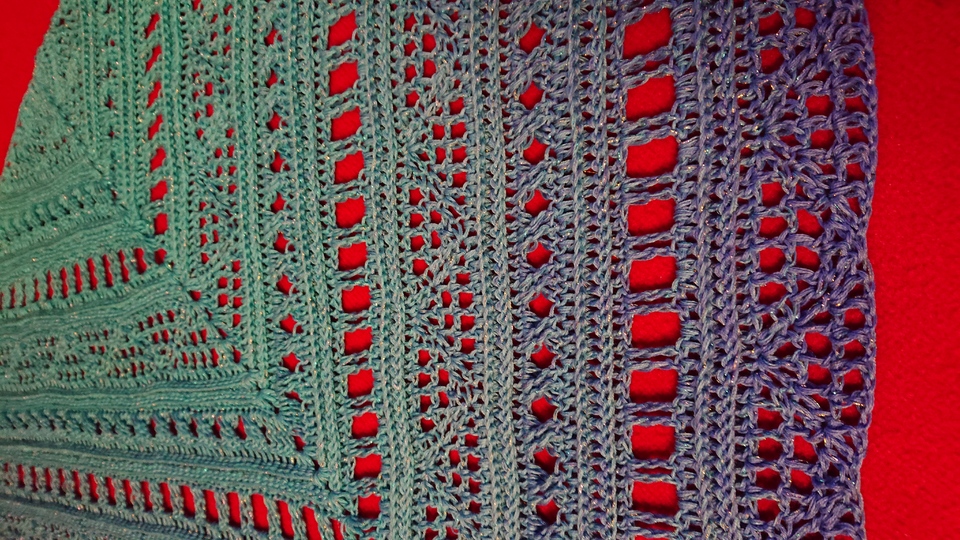 Tuch Inge häkeln Dreieckstuch Schultertuch Häkeltuch