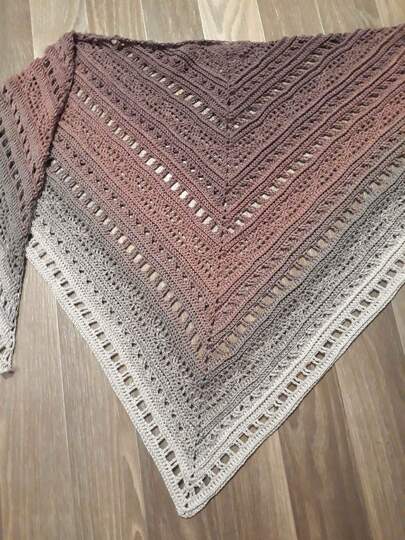 Tuch Inge häkeln Dreieckstuch Schultertuch Häkeltuch