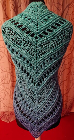 Tuch Inge häkeln Dreieckstuch Schultertuch Häkeltuch