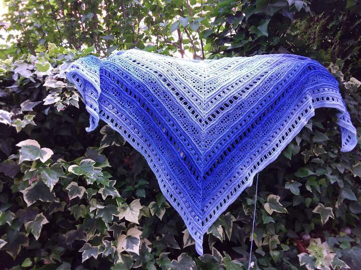 Tuch Inge häkeln Dreieckstuch Schultertuch Häkeltuch