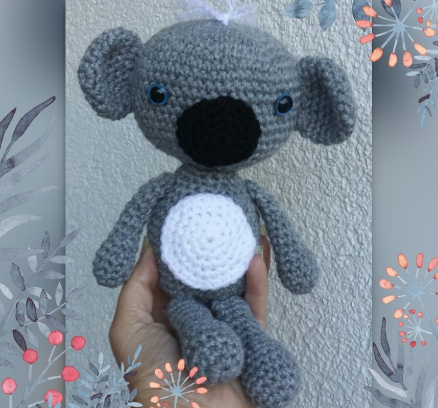 Häkelanleitung Paul Koala - ca.26 cm groß - Bild 5
