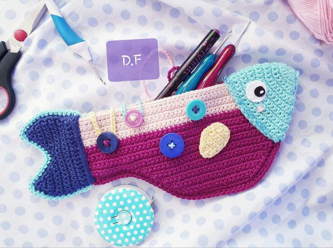 Hering Sacculus Harengus (Hering als Täschchen) häkeln - Bild 2