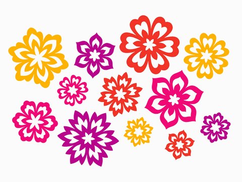 Faltblumen – Bastelvorlagen und Anleitung