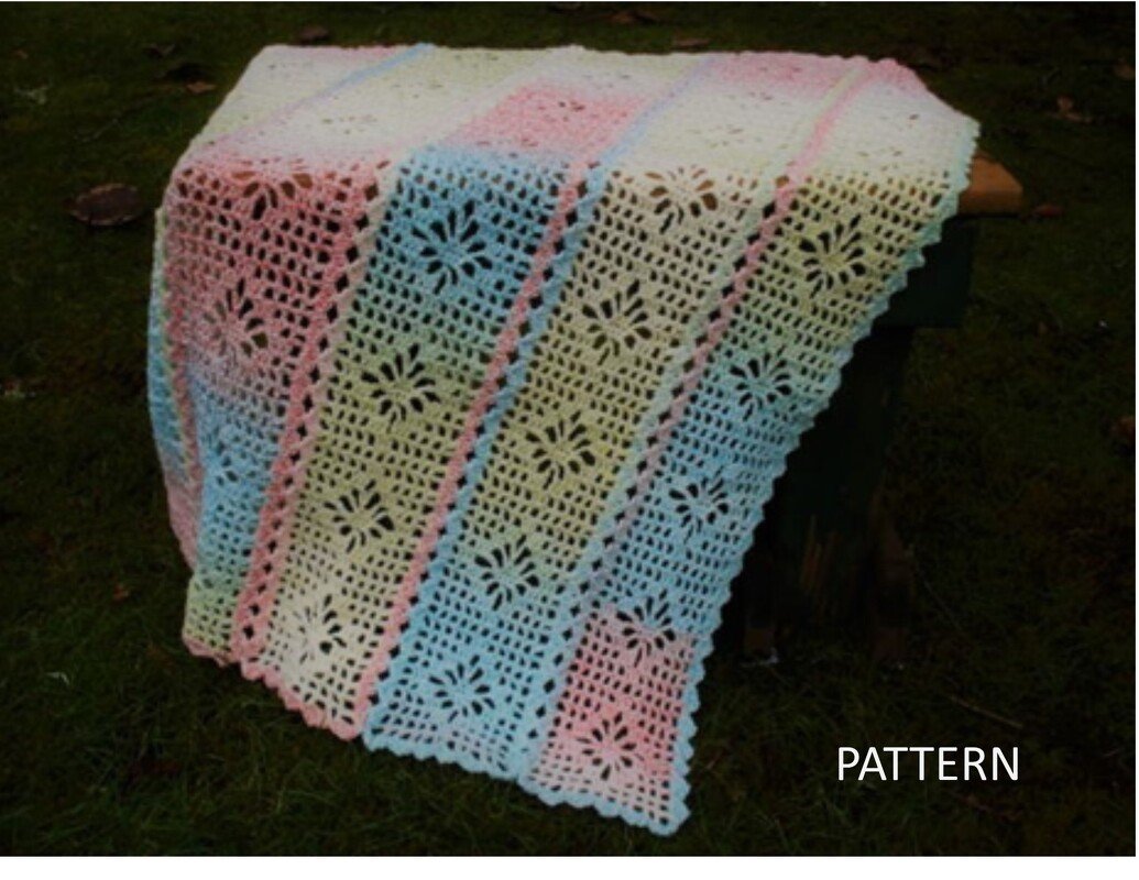 Lacy Diamonds Baby Blanket - PB-111