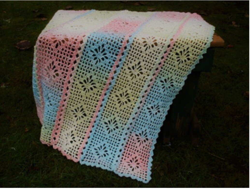 Lacy Diamonds Baby Blanket - PB-111 - Image 2
