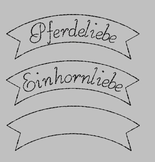 Stickdatei Pferd Einhorn SET 13x18cm