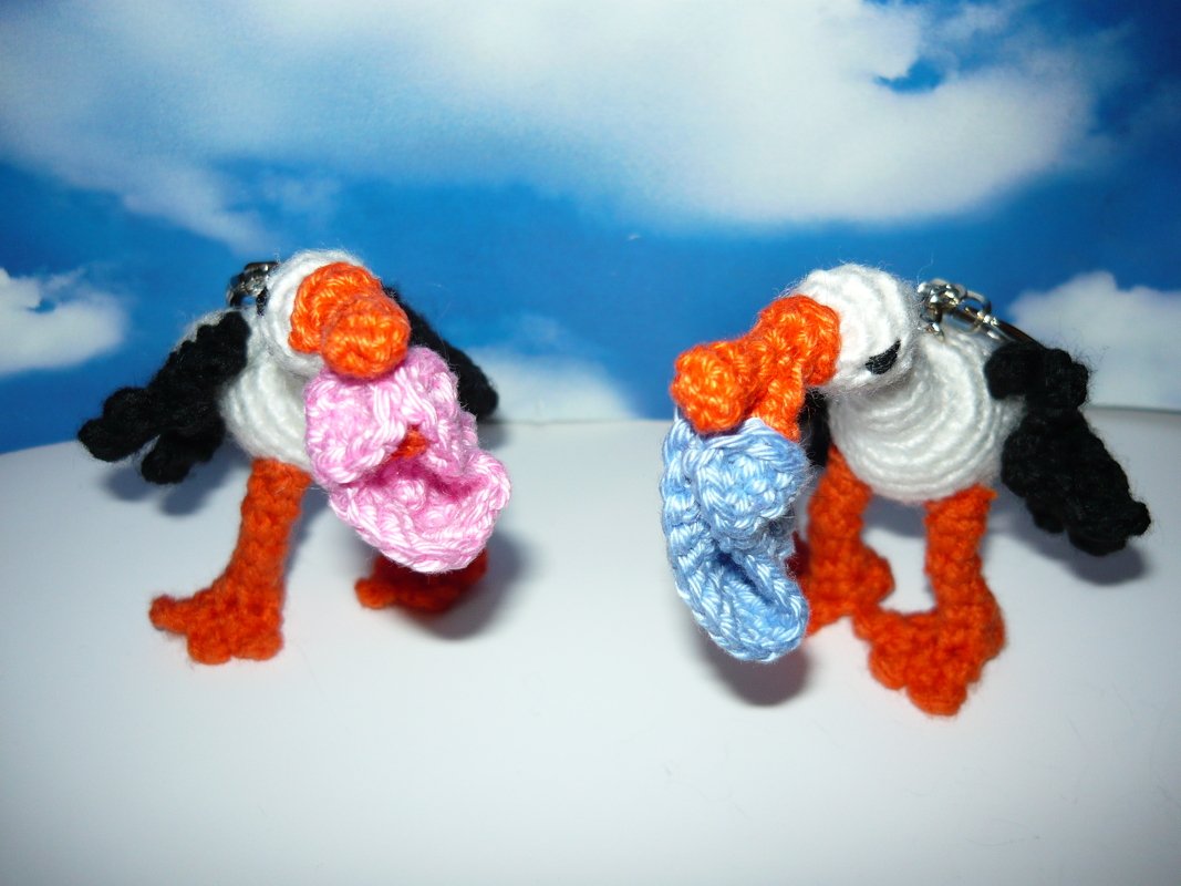 Häkelanleitung Storch Schlüsselanhänger - Bild 11