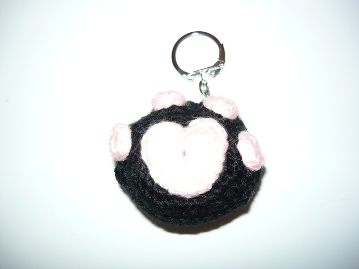 Häkelanleitung Pfote Schlüsselanhänger