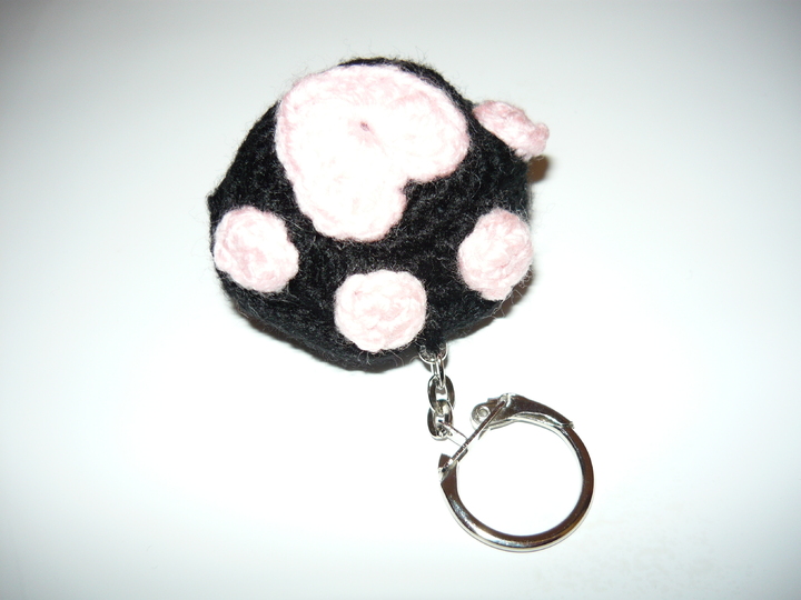 Häkelanleitung Pfote Schlüsselanhänger