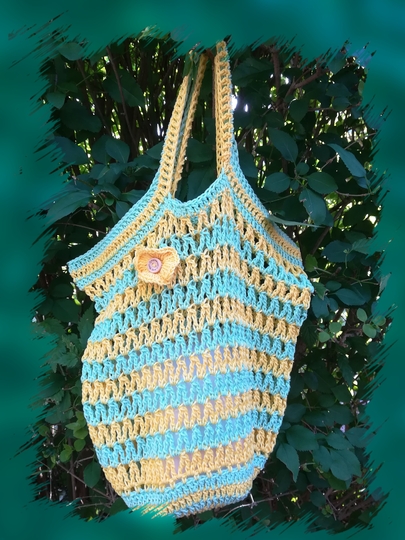 "Silvi-Bag" - Einkaufsnetz gehäkelt