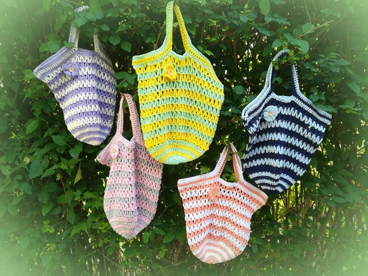 "Silvi-Bag" - Einkaufsnetz gehäkelt