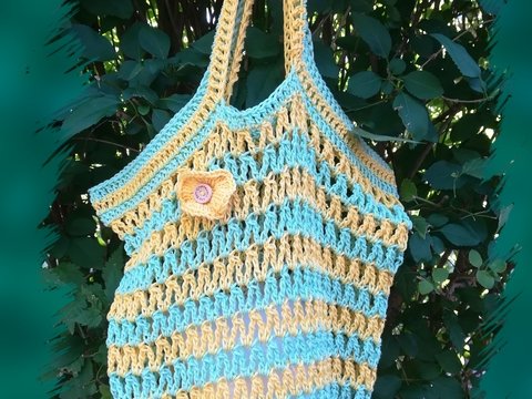 "Silvi-Bag" - Einkaufsnetz gehäkelt