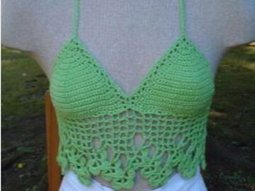 Pattern Trellis Bouquet Halter Top - PR-201