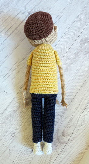 Morty - inspired crochet doll