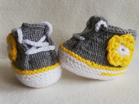 Strickanleitung Babyschuhe, Babyschühchen, Babyschuhe, auch für Anfänger - Sohlenlänge 10 cm