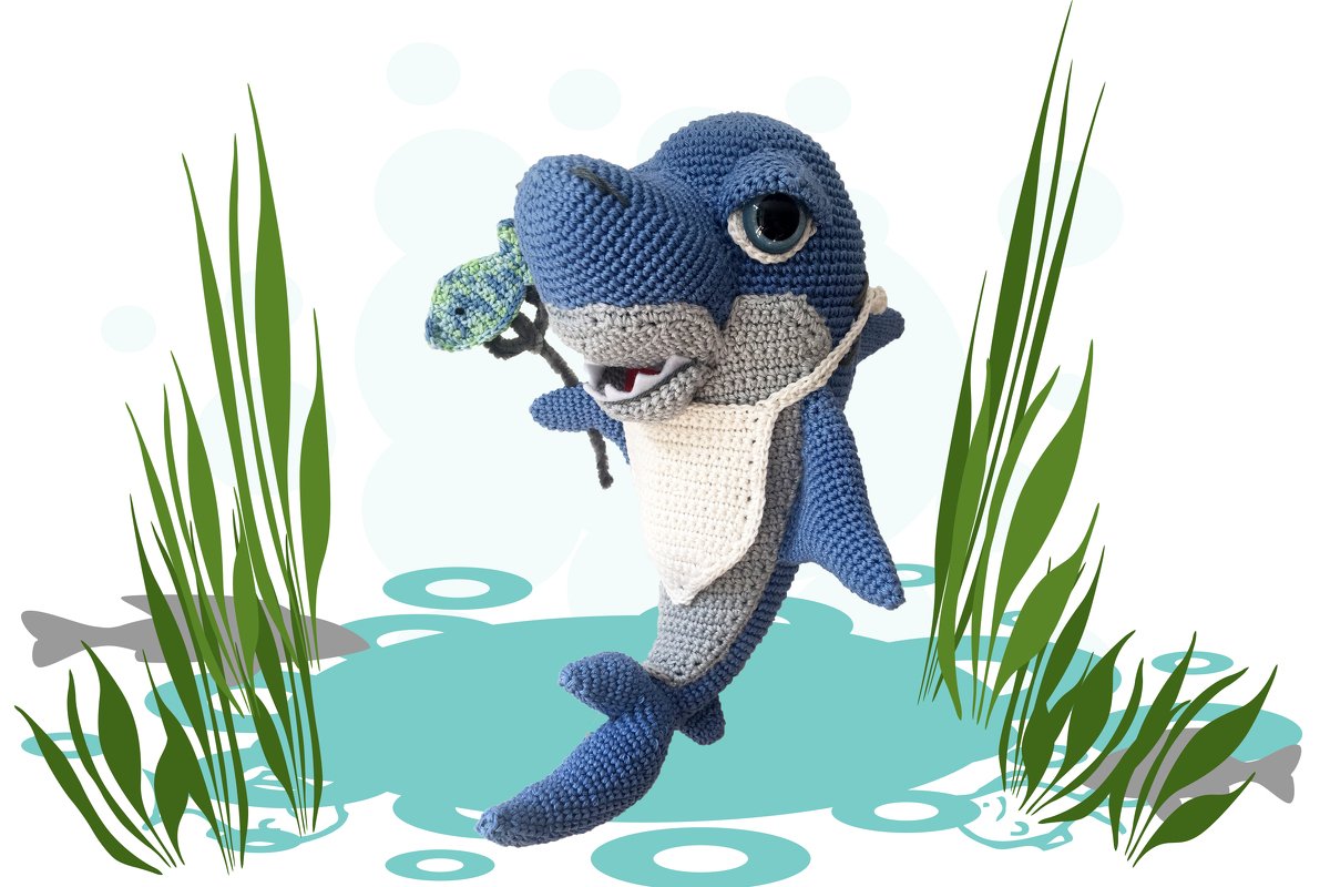 Hungriger Hai Sharky Häkelanleitung Amigurumi