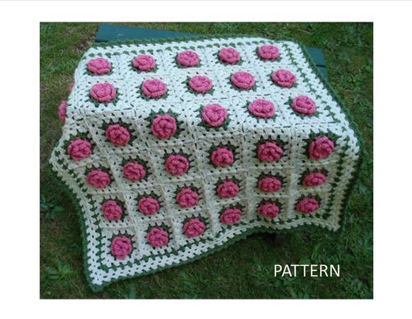 Pattern Field of Flowers Baby Blanket - PB-108
