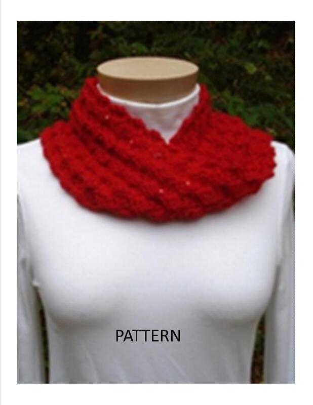 Pattern Sequined Mobius Cowl - PA-130a