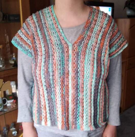 Tunika Antje häkeln Häkeltunika Shirt Häkelshirt Oberteil