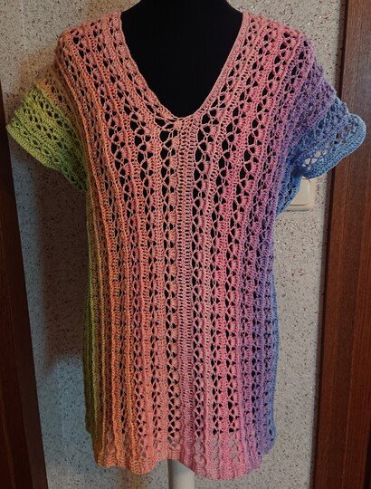 Tunika Antje häkeln Häkeltunika Shirt Häkelshirt Oberteil