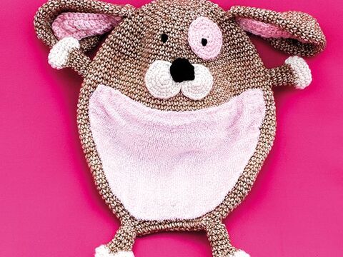 Kuscheltuch Betty der kleine Hund - Häkelanleitung