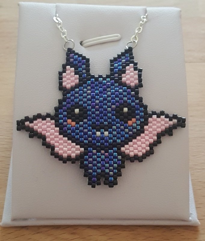 Gregor die Fledermaus / Schmuckanhänger / Charm / Ohrring - Bild 2