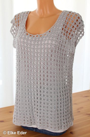 Netzshirt, Tunika "Mayla" - Häkelanleitung
