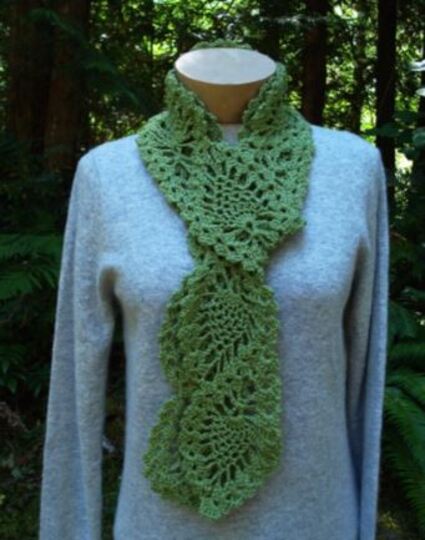 Cascading Pineapples Scarf - PA-301