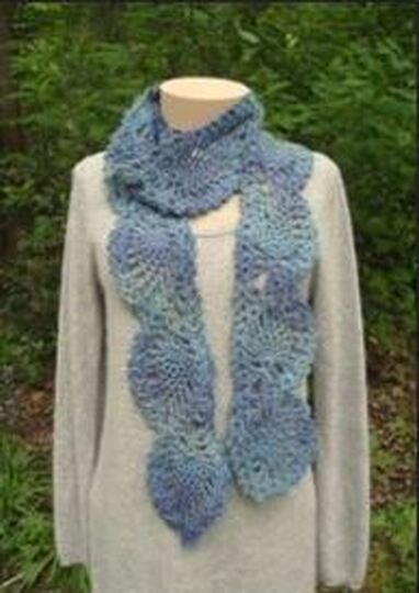 Cascading Pineapples Scarf - PA-301