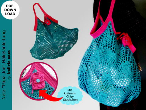 Häkelanleitung Häkelnetz "Papa Joe"