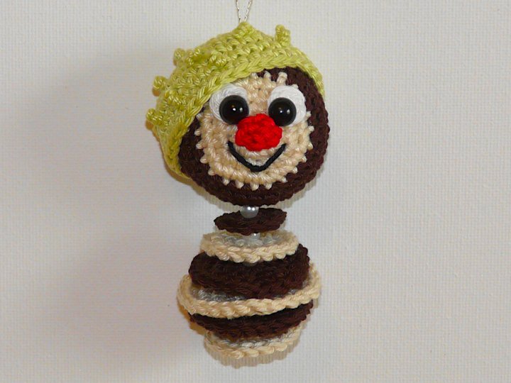 Häkelanleitung Herbstanhänger Eichel und Kastanie