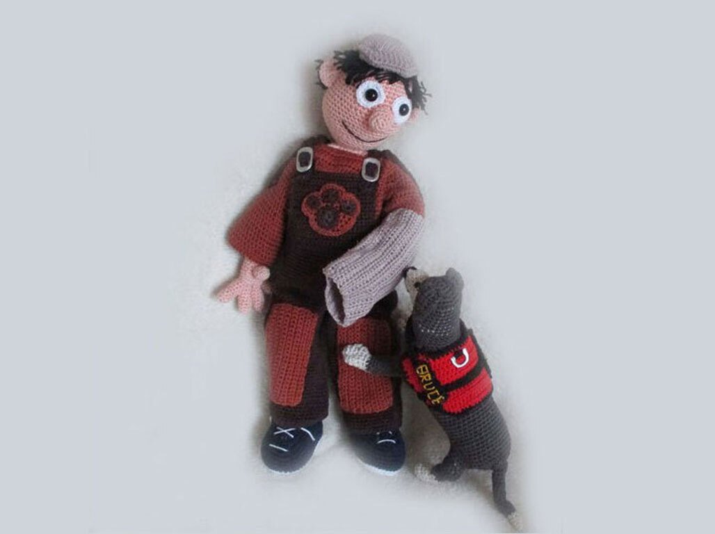 Dogtrainer Willis and his dog Bruce